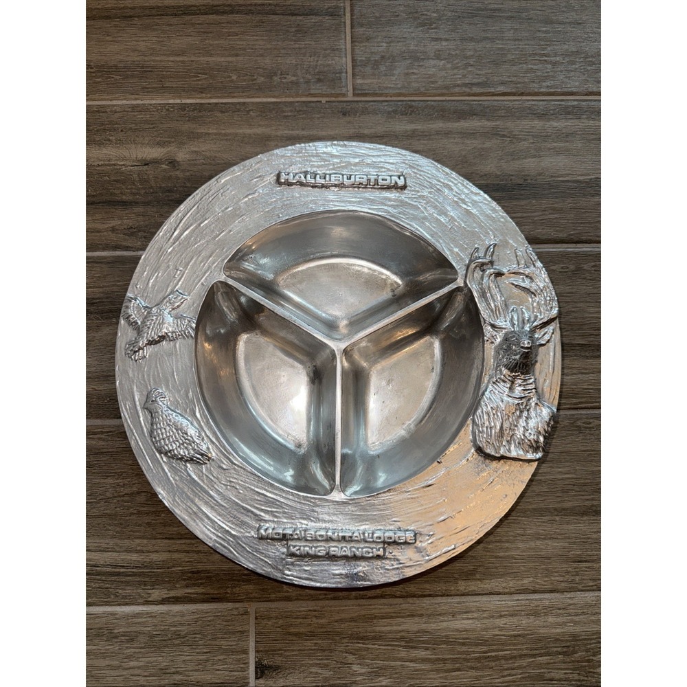 Vintage Halliburton King Ranch Divided Deep Dish 13.5" Golan Designs #163/210